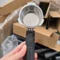51mm bottomless espresso machine portafilter with filter basket and durable handle for coffee. - HO Black Plastic Handle