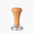 Solid wood handle stainless steel coffee tamper barista espresso distributor tool for home - 51mm / Light Wood (Iron Electroplated)