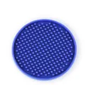 Ronde blauwe PVC antislip kopjesmat, siliconen bar mat ondercoaster, waterdicht hittebestendig. - 10x10cm / Blauw