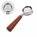 58mm Coffee Machine Portafilter with Red Sandalwood Handle E61 Espresso Filter Tool - Red Acid Branch Wood