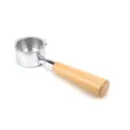 Portafiltro per macchina da caffè 51mm con manico in legno e testa in acciaio. - Manico a Tre Orecchie / 51mm / Lega & Legno di Faggio