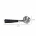 Edelstahl 58mm Kaffeemaschine Portafilter mit edlem Rosenholzgriff, Laenge 230mm. - Purpur-Sandelholz mit Endkappe