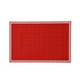 Red PVC bar mat square soft rubber draining coaster home non-slip desktop counter cup mat - 45*30cm / Red