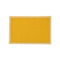Yellow PVC bar mat non-slip rubber drainage coaster for home kitchen tabletop counter use - 45*30cm / Yellow