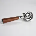 Edelstahl Kaffeemaschinen Siebträger mit massivem Holzgriff für Espresso Zubehör. - Doppelter Auslauf / Rotes Sandelholz