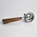 58mm Edelstahl Siebträger Kaffeemaschine mit Massivholzgriff Ersatzteil Variante - Doppelter Auslauf / Schwarzes Rosenholz