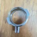 Stainless steel espresso coffee machine portafilter angled ear replacement part - Stainless Steel Single Head