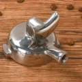 Edelstahl Kaffeemaschine Siebträger Doppel-Auslauf Ersatzteil robust und langlebig - Kopf + Filterkorb / Edelstahl