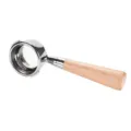 Espresso machine portafilter with wooden handle and stainless steel head for home use. - Beech Wood Handle