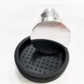 Stainless steel coffee tamper and silicone tamping mat set barista espresso tool sku view - 53mm+Small Round Mat
