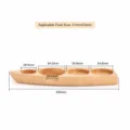 Wooden Coffee Tamper Holder Beech Wood Portafilter Station Boat Shape Espresso Base - 51/53mm / Beech Color