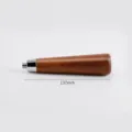 Replacement wooden handle for espresso machine, 137mm length, premium wood construction. - Rosewood Style A