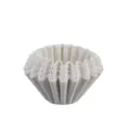 White wave coffee filter paper for drip pour over coffee dripper cake cup 50pcs pack - Small 50 Pieces Pack / White