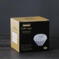 Coffee paper filter cake type unbleached 50pcs drip coffee maker paper filter cup tool - Large 50 Pieces Box / White