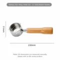 51mm Three Ear Coffee Portafilter with Solid Beech Wood Handle Espresso Machine Accessory - Beech Wood - 51 DeLonghi Alloy