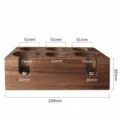Walnut wood coffee tamper holder 6-hole station for 58mm portafilter espresso tools - Walnut Wood 6-Hole 58mm