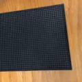 Black rubber bar mat non slip spill mat for coffee shop bar tabletop waterproof service mat 1pc - 45x30x0.7cm / Black