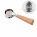58mm Espresso Bottomless Portafilter with Wooden Handle Coffee Machine Replacement - Beech Wood
