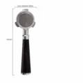 58mm 3-ear espresso portafilter with solid rosewood handle and stainless steel filter basket. - African Blackwood