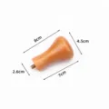 Wooden coffee tamper handle detail, solid beech wood replacement part, precise sizing and specs. - Deep Wood