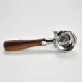 Espresso Coffee Machine Portafilter 58mm Wooden Handle Stainless Steel Replacement Part - 58mm / Red Rosewood D (Double Spout with Bottom)