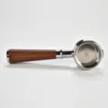 Stainless steel espresso portafilter 58mm with wooden handle for coffee machine accessories. - 58mm / Red Rosewood C (Bottomless with Buckle)