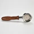 58mm espresso coffee machine portafilter with solid wood handle replacement item - 58mm / La Marzocco Style Handle (Bottomless)