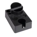 Multifunctional espresso tamper station and coffee distributor holder base for home barista. - Tamper Base With Knock Box / 51-53mm / Black
