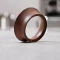 Walnut coffee dosing ring 51mm magnetic espresso dosing funnel for portafilter grinder - 51mm Walnut Dosing Ring
