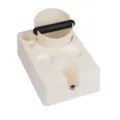 Coffee tamper station off-white ABS espresso knock box multi-functional organizer set - Tamper Base With Knock Box / 51-53mm / White