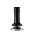Professional stainless steel coffee tamper with adjustable depth for consistent espresso brewing. - Flat Pad / 58mm / Black