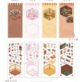 Niedliches Pixel-Art-Miniaturszenen-DIY-Aufkleber-Set für kreative Zimmer-Dekoration und Journaling. - Mini-Pixel-Landschaft