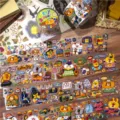 Cute cartoon deco washi tape daily routine cute sticker rolls for journaling and crafts. - PET Die-cut Stay Home Sample 100cm