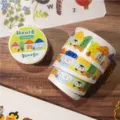 Cute house design washi tape for journaling, scrapbooking, and DIY craft decoration projects. - Lace Strip - House Roll 5m