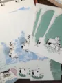 A6 planner refill paper cute cat illustration loose leaf insert diary notebook stationery - Cat Mixed Assortment 25 Sheets