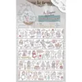 Schattige vintage washi tape decoratieve plakband voor journaling scrapbooking ambachten 4.5cm - Washi Stans Elegante Middag Volledige Rol 5m