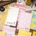 Loose leaf notebook inner pages cute refill paper set planner TN binder stationery supplies - M5 Inner Pages Mixed 12 Styles 2P Each