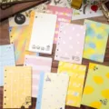 Cute loose leaf planner refills aesthetic grid dot notebook inserts stationery set for journaling - A7 Inner Pages Mixed 12 Styles 2P Each