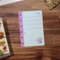 Cute loose-leaf notebook inner page cute bunny design binder refill filler paper. - M5 Inner Pages - Purple Yellow Bunny 10P