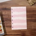 Pink wave loose-leaf planner refill paper, A5/A6 stationery inner page variant design. - M5 Inner Pages - Pink 10P