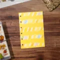 Loose leaf planner inner page refill yellow brush stroke paper notebook stationery refill - M5 Inner Pages - Yellow 10P