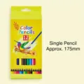 12 Colors Colored Pencils Set for Kids Drawing and Sketching Art 175mm Single Pencil - Colored Pencils (12 Colors)