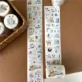 Süße Cartoon-Hunde Washi-Tape Rollen für Tagebuch, Scrapbooking und kreative Bastelarbeiten. - Washi-Schnittfolie - Fun Journey Ganze Rolle 5.5m