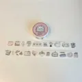 Leuke slaperige beren washi tape rol en decoratieve stickers voor je dagboek en knutselen. - Washi Stans Dagboek Desktop Decant 40cm