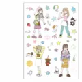 Cute girl decorative stickers set, waterproof transparent planner stickers for scrapbooking. - 03 ootd / 11x15.5cm