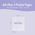 A4+ Plus 3-Grid Binnenpagina's 3-Laags Dubbelzijdige Navullingen voor Brede Plakbandjes - A4+ PLUS Binnenpagina's Vijftig Vel (3-Laags 3-Groot Raster Dubbelzijdig)