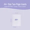 A4+ 2-pocket map binnenpagina's, 50 vellen dubbellaags kaart opbergvullingen briefpapier. - A4+ Binnenpagina's Vijftig Vel (2-Laags 2-Groot Raster Enkelzijdig)