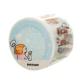 Cute washi tape roll with cartoon design decorative journal masking tape for daily use. - Whole Roll 5 Meters