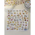 Schattige cartoon hond sticker rollen en vellen set voor dagboek en ambachtelijke decoratie. - PET Stans Voedsel Editie Volledige Rol 5m