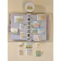 Zachte vakantie sticker rol washi papier dagboek decoratie schattige schrijfwaren. - Washi Klevend Seizoen Serie Volledige Rol 5m